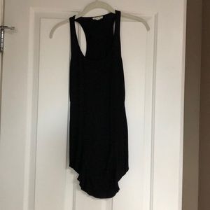 Helmet Lang black long tank - sz small